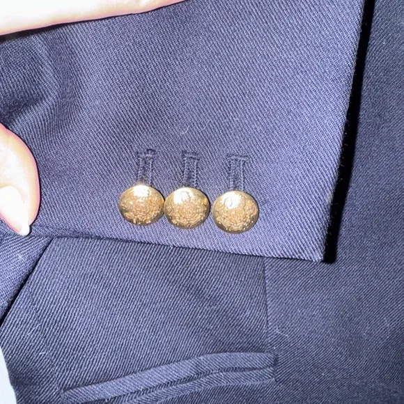J. Crew Midnight Blue Blazer with Brass Accents - Picture 3 of 3